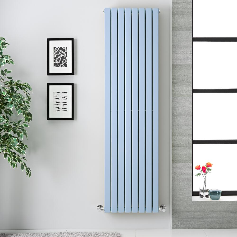 Radiador de Diseño Vertical Doble - Azul Celeste - 1780m x 472mm x 72mm - 1931 Vatios - Sloane