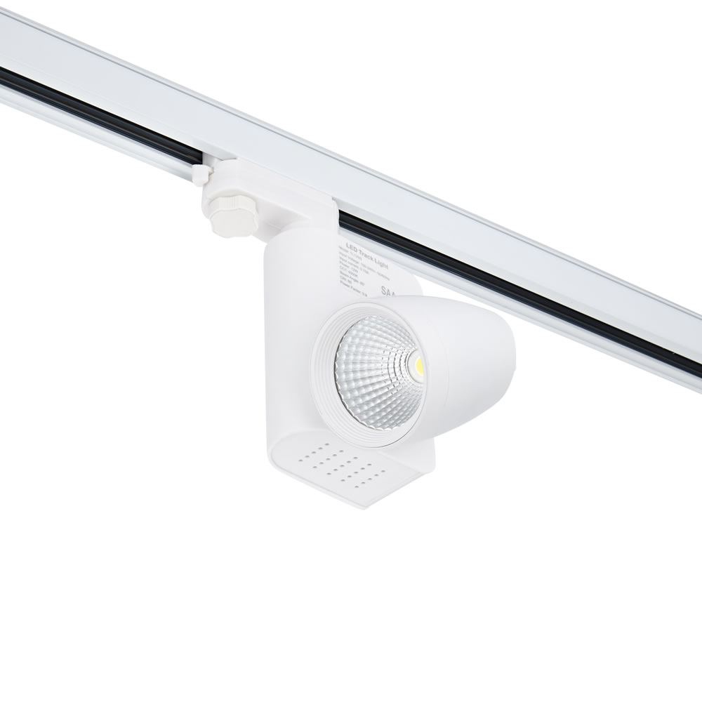 Biard Foco LED de 12W para Instalación en Carril de 3 Circuitos - Blanco