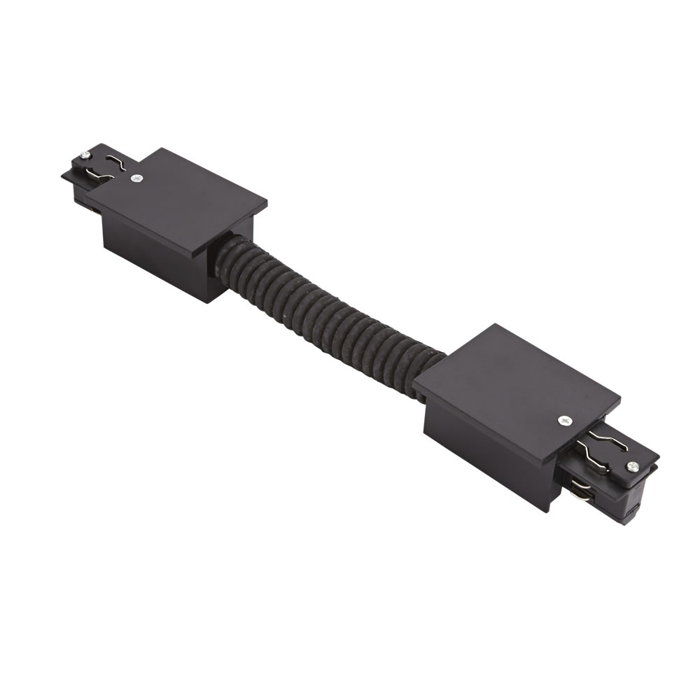 Biard Conector Flexible Empotrable para Carriles de 3 Circuitos - Negro