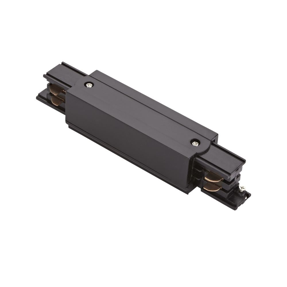 Conector de Alimentación Recto Para Sistemas de 3 Circuitos- Negro