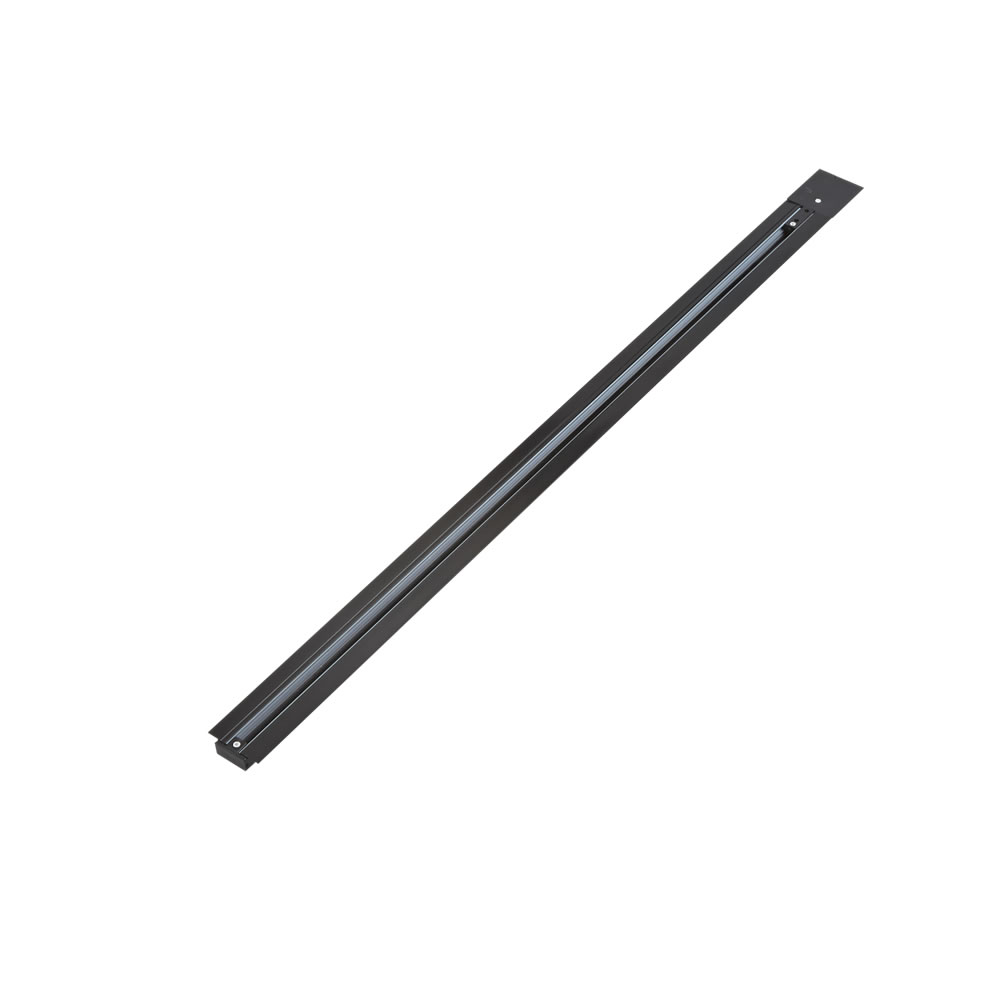 Carril LED Empotrable de 1m Compatible Con Sistemas de 1 Circuito - Negro