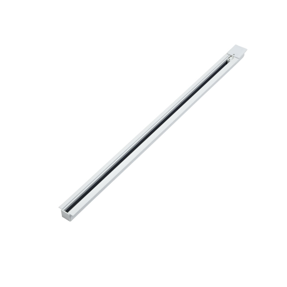 Biard Carril LED Empotrable de 1m Compatible Con Sistemas de 3 Circuitos - Blanco