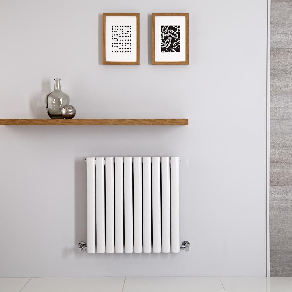 Radiador de Diseño Horizontal - Blanco - 600mm x 595mm x 56mm - 558 Vatios - Revive