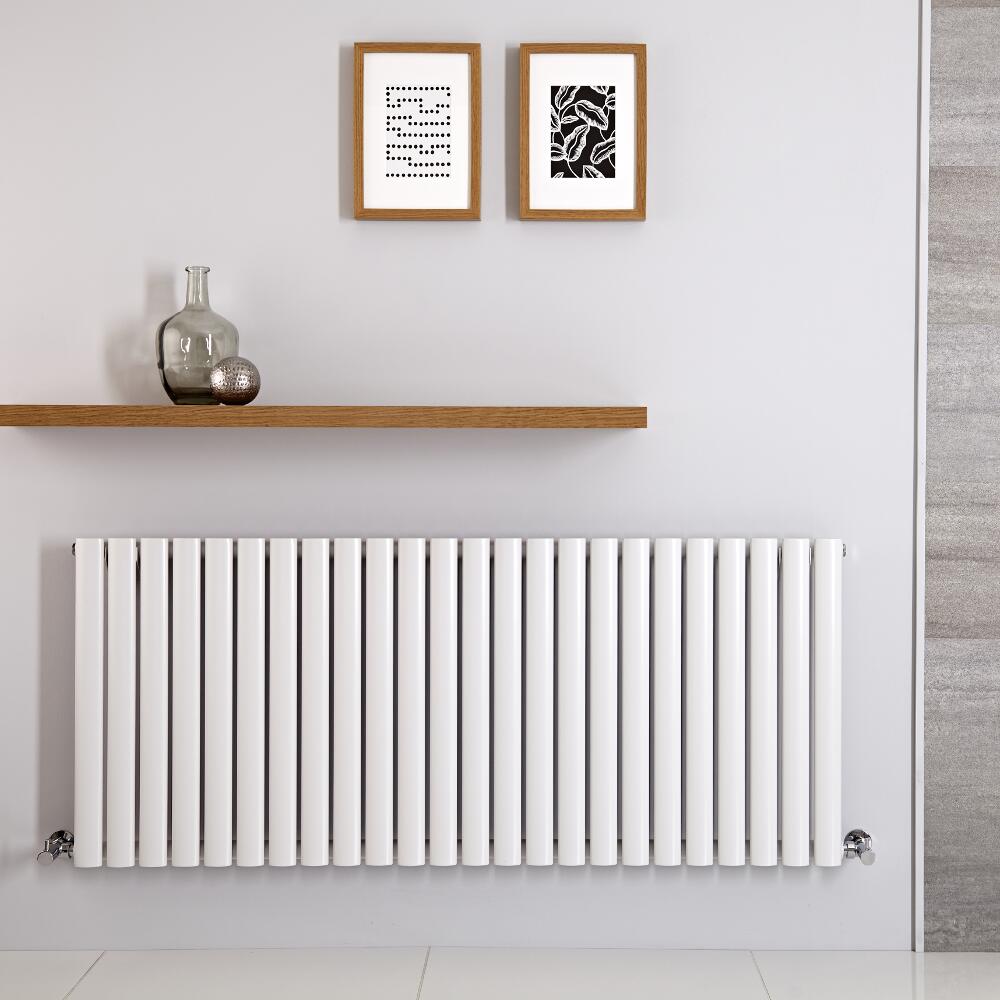 Radiador de Diseño Horizontal - Blanco - 601mm x 1410mm x 56mm - 1338 Vatios - Revive