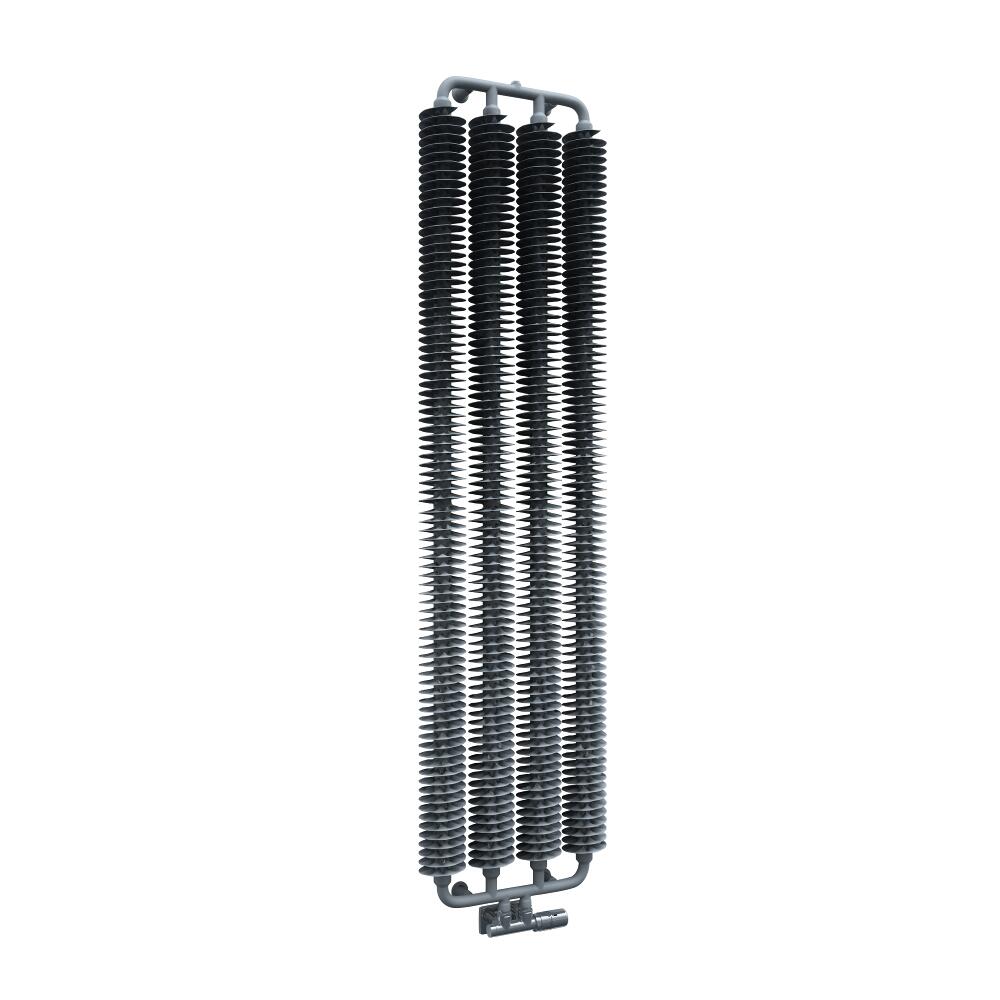 Radiador de Diseño Vertical Con Conexión Central - Plateado Opaco - 1720mm x 390mm x 90mm - 1105 Vatios - Tatra