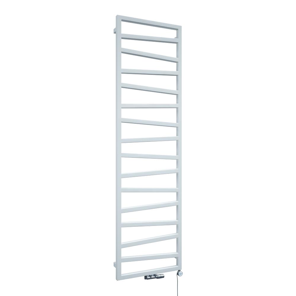 Radiador Toallero de Diseño Vertical Con Conexión Central - Blanco - 1780mm x 500mm x 30mm - 794 Vatios - Torun