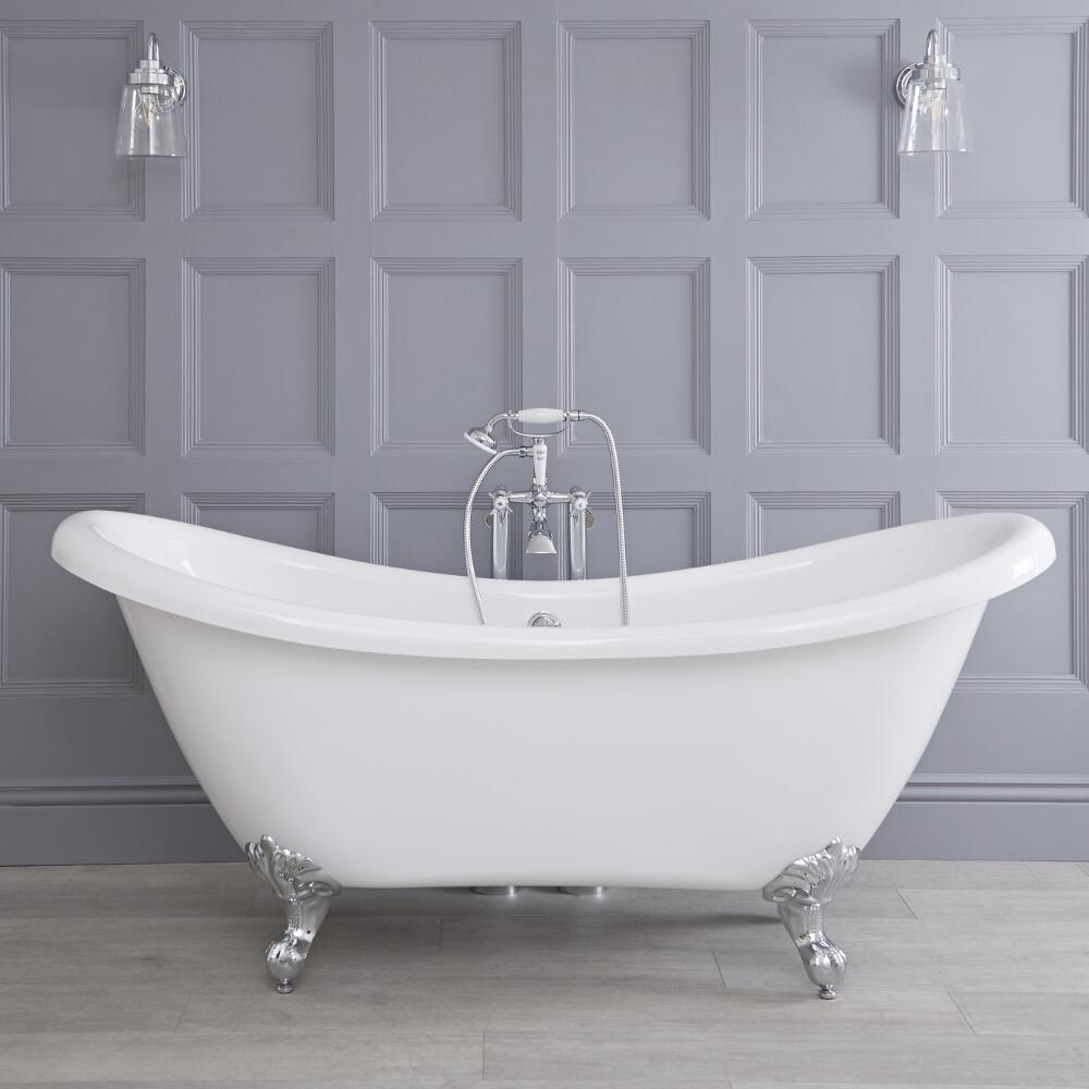 Bañera Acrílica Clásica Exenta de 1750x730mm con Variedad de Distintas Patas para Bañera Disponibles – Legend