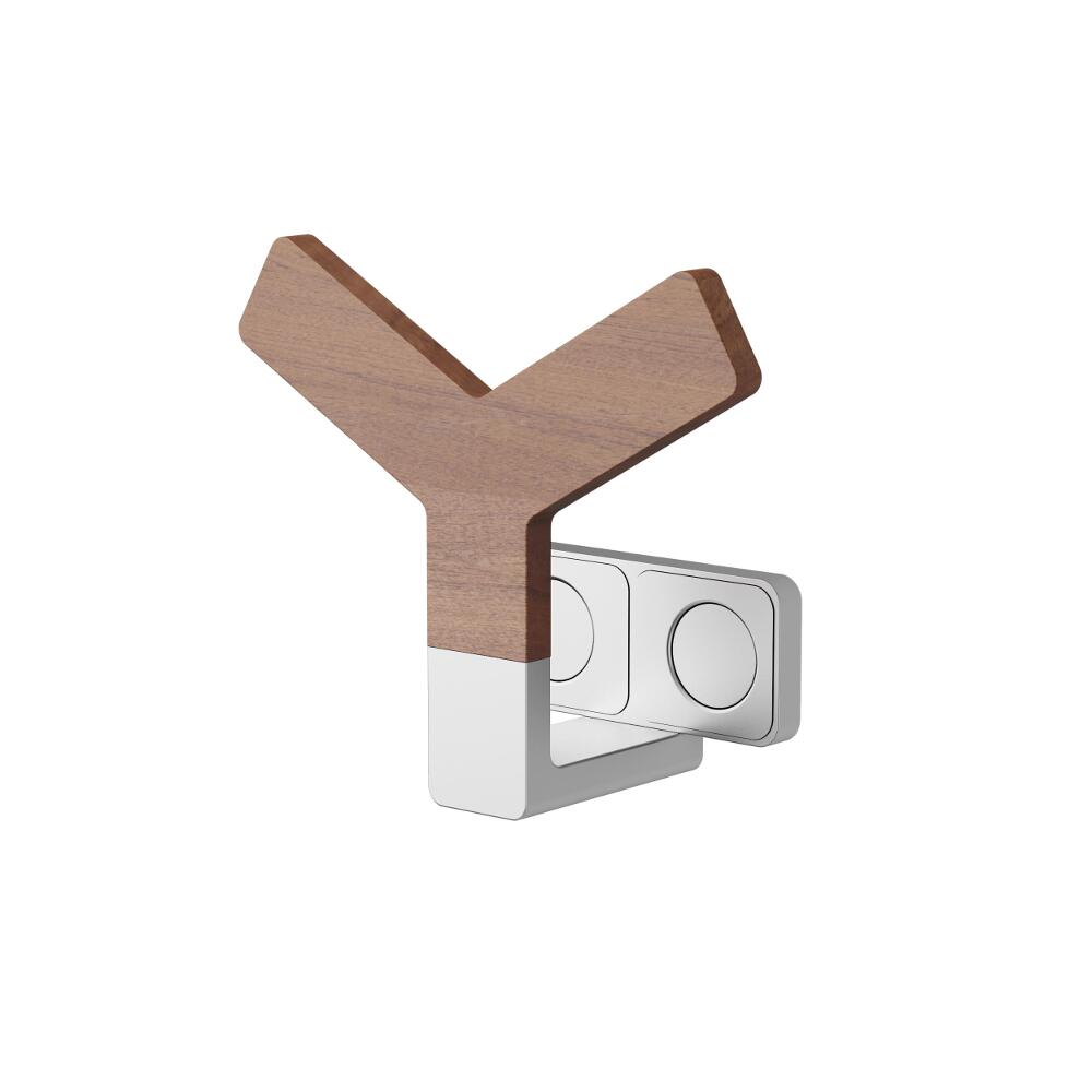 Colgador Porta Toallas y Porta Batas Efecto Madera Para Radiadores y Radiadores Toallero de Diseño -Y Wood