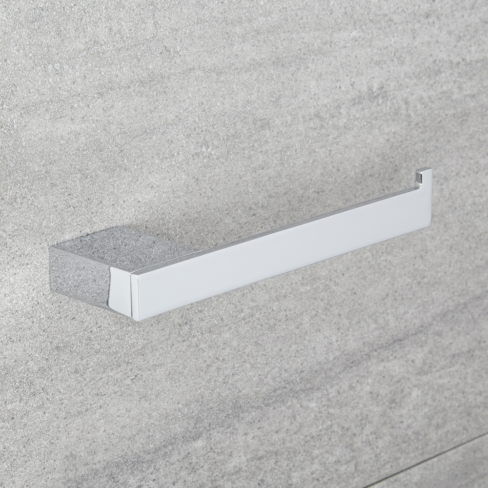 Porta Papel Higiénico Minimalista con Acabado Cromado