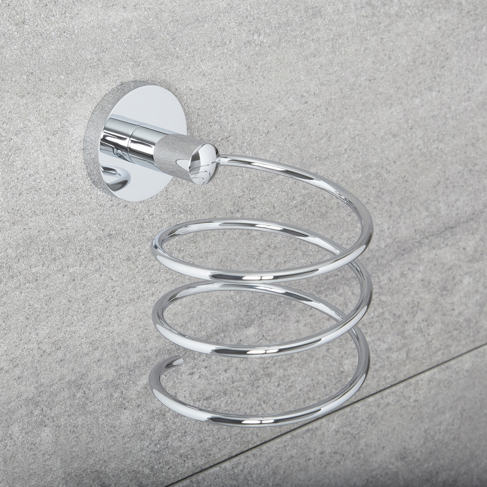 Soporte Moderno de Pared en Espiral para Secador de Pelo - Prise