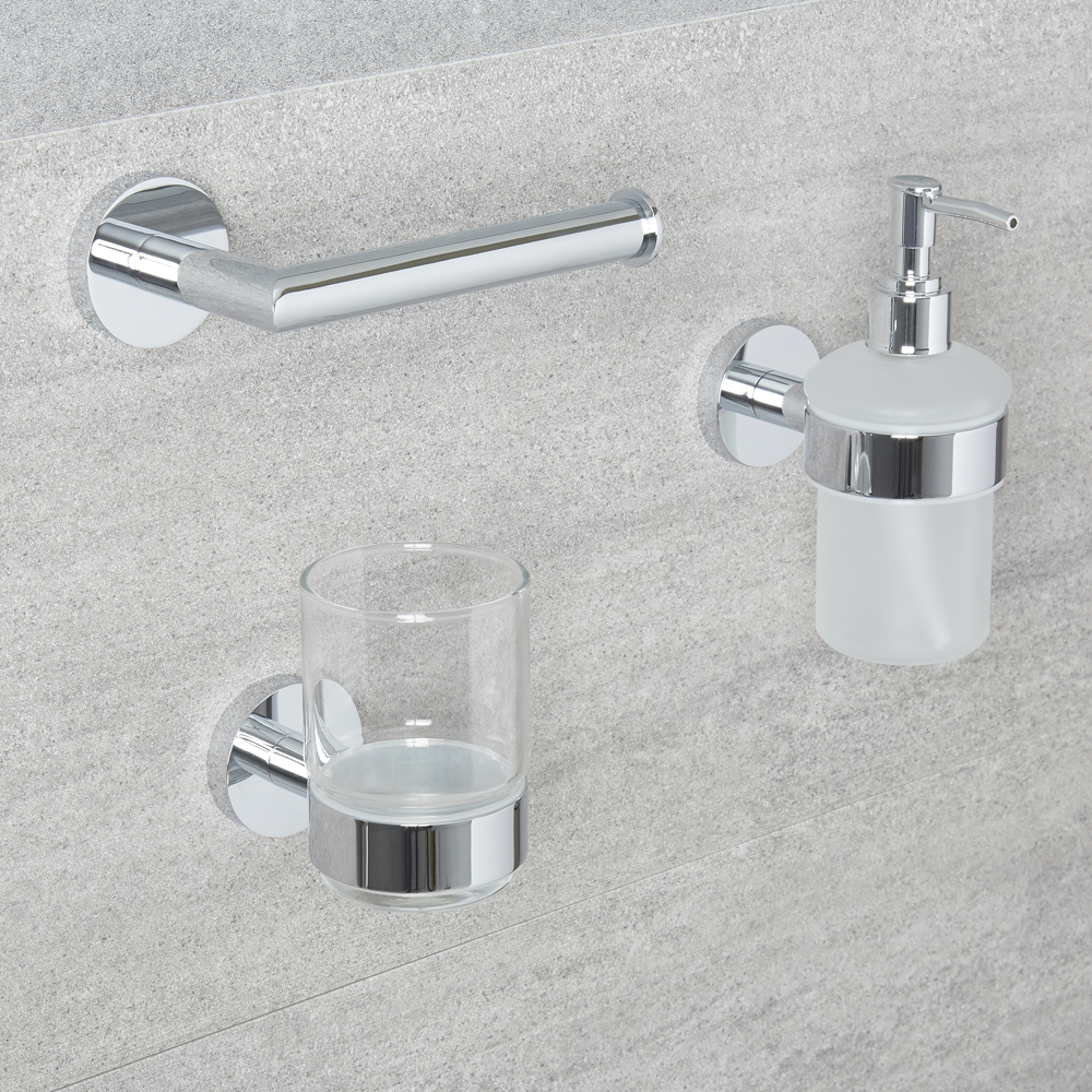 Conjunto de 3 Accesorios Modernos Para Cuarto de Baño - Prise