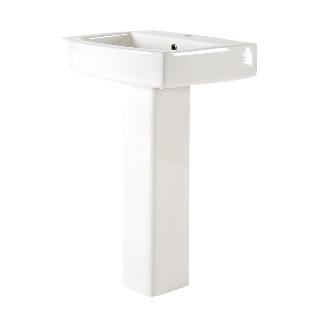 Lavabo Monoforo de 600mm Completo con Pedestal - Farrington