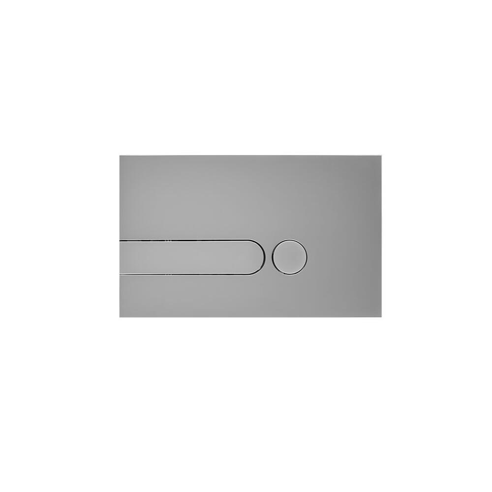 Placa de Accionamiento Color Cromado Satinado de 150x240mm para WC con Cisternas Empotrable - Cluo
