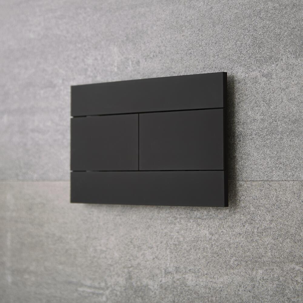 Placa de Accionamiento Color Negro para WC con Cisterna Empotrables - Nox