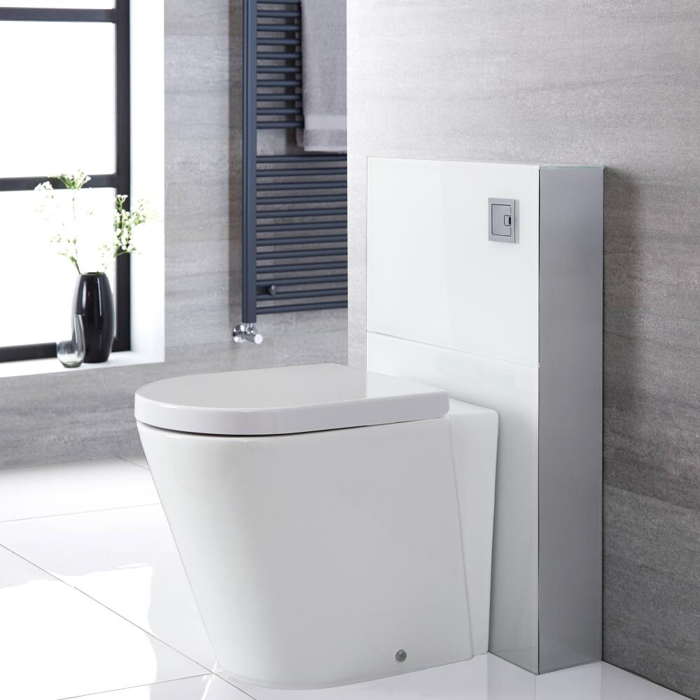 Kit para Inodoro Adosado Blanco de 500mm Completo con Inodoro WC - Saru