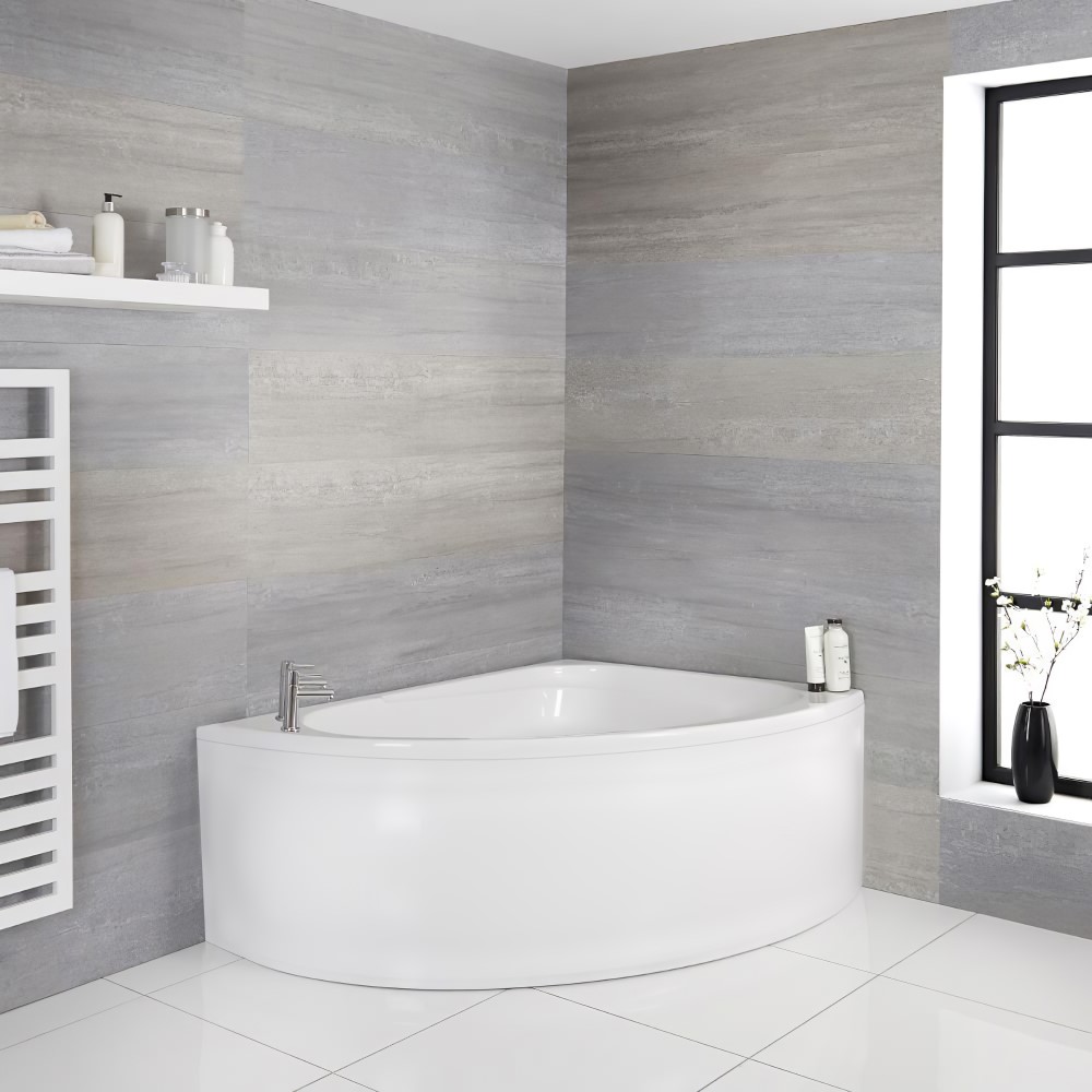 Bañera Acrílica Versión Derecha 150x102cm con Faldón