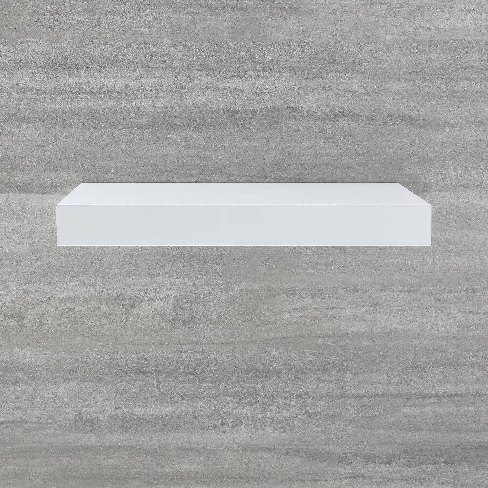 Encimera Flotante Blanca para Lavabo Sobre Encimera 600mm - Cluo