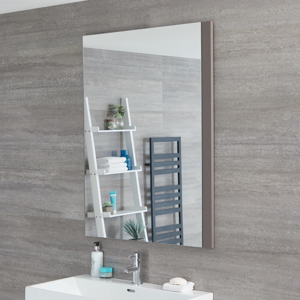 Espejo de 750x1000mm para Cuarto de Baño Color Gris Opaco - Newington