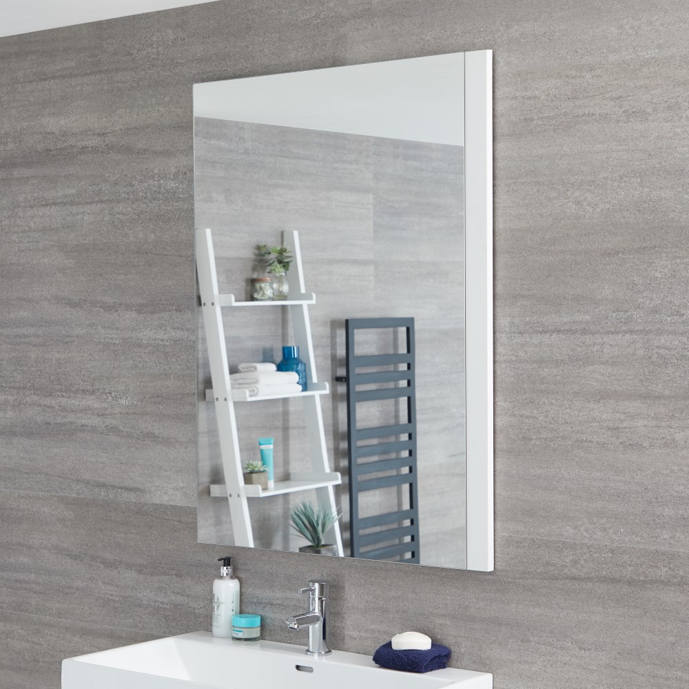Espejo de 750x1000mm para Cuarto de Baño Color Blanco Opaco - Newington