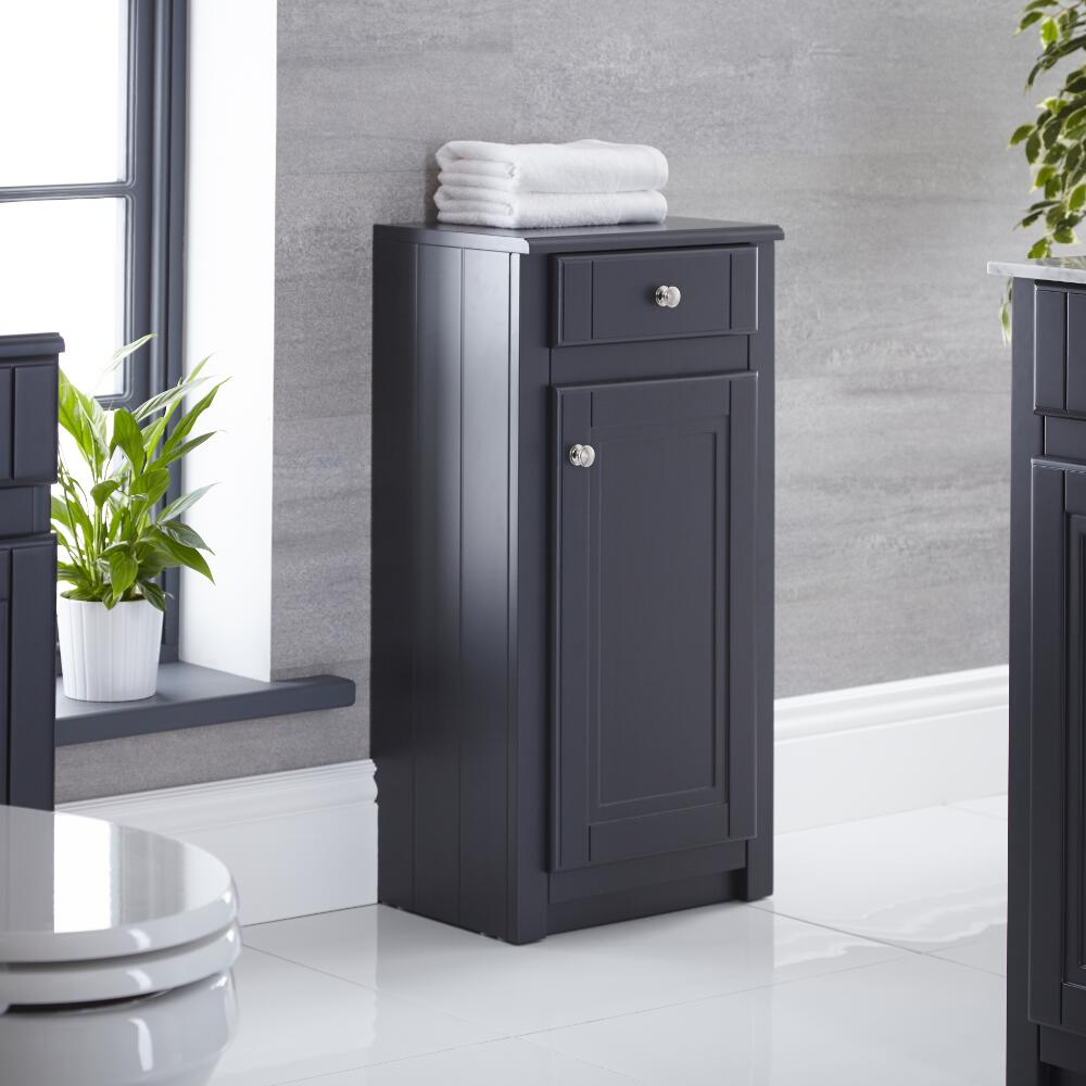Mueble de Baño Tradicional Color Antracita 400mm con Espejo - Charlton