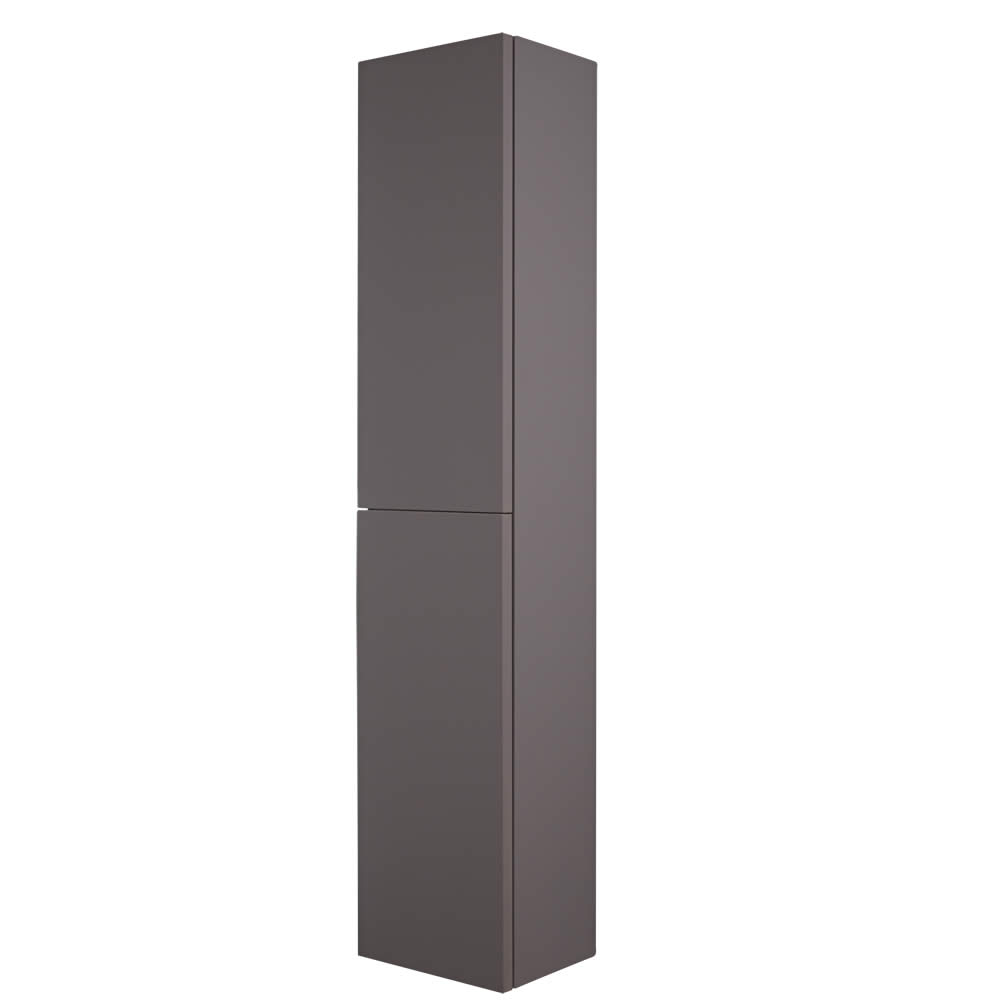 Armario de Pared de 350x1500mm para Cuarto de Baño Color Gris Opaco - Newington