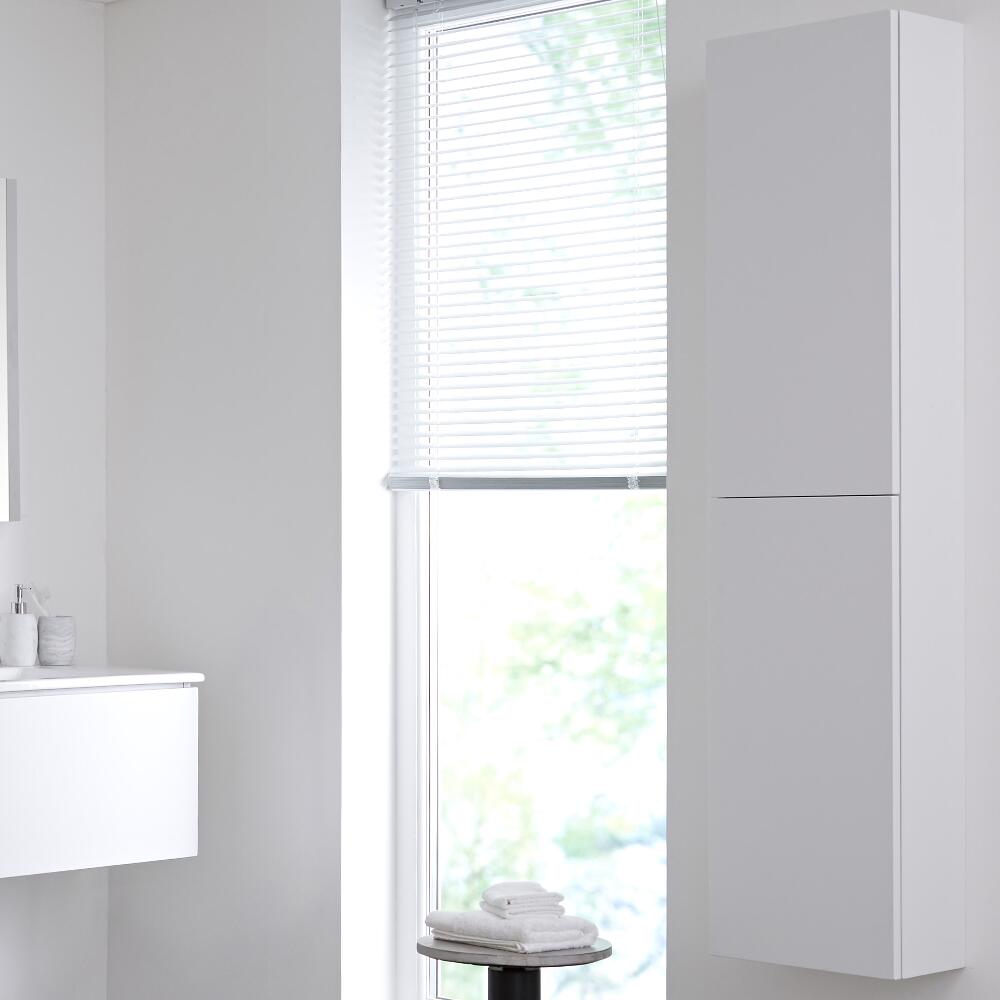 Armario de Pared de 350x1500mm para Cuarto de Baño Color Blanco Opaco - Newington