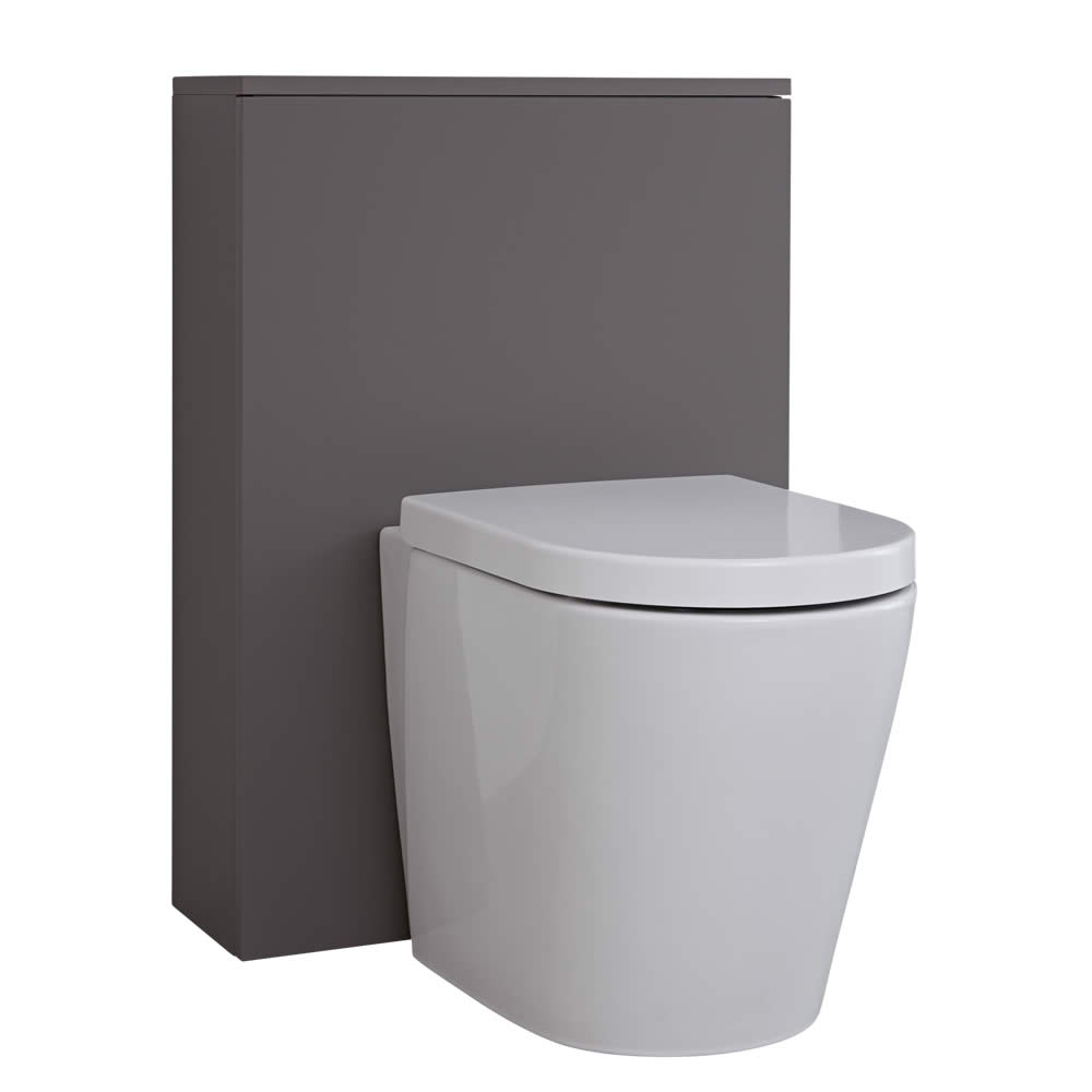Mueble de Baño de 600mm Color Gris Opaco para Inodoro - Newington
