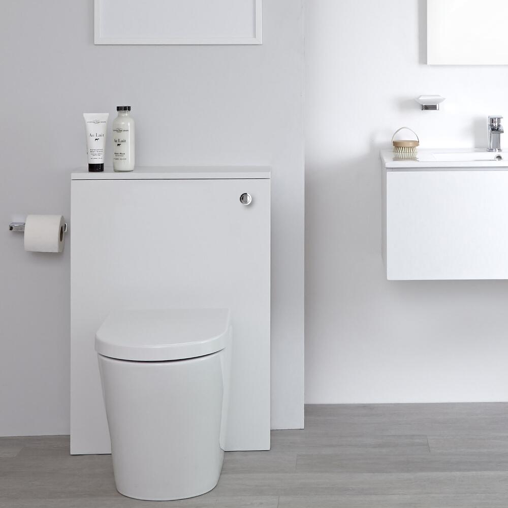 Mueble de Baño de 600mm Color Blanco Opaco para Inodoro - Newington