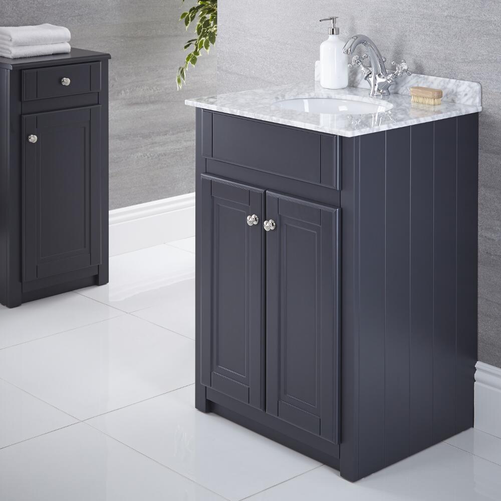 Mueble de Lavabo Tradicional Antracita 600mm - Charlton