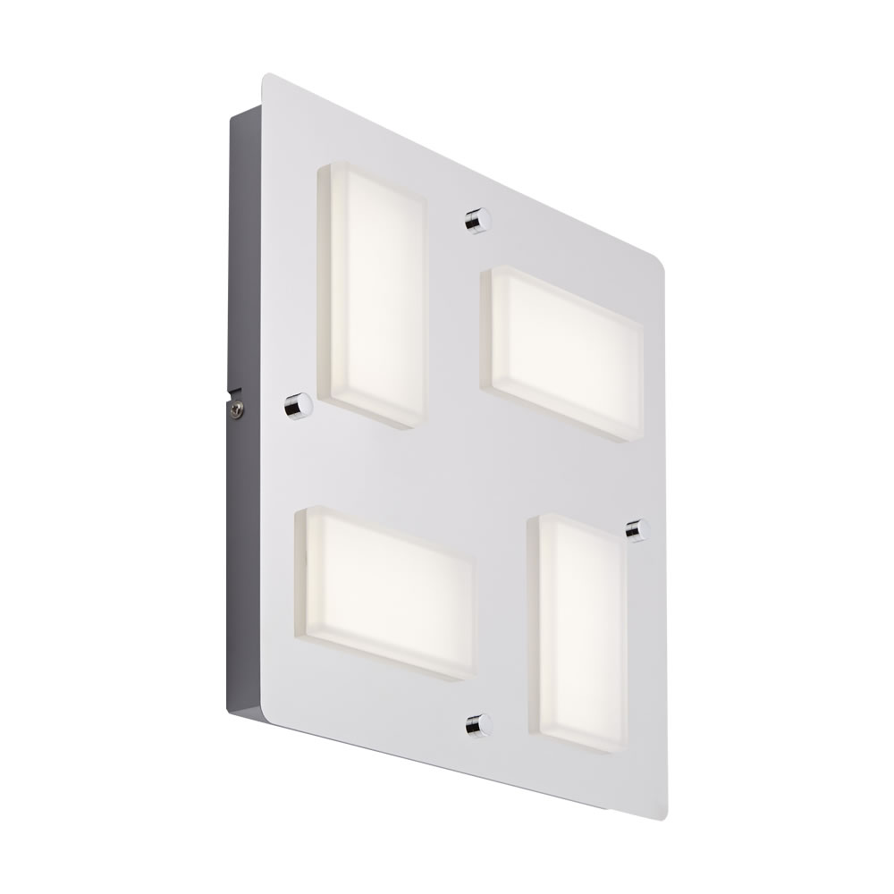 Biard Luminaria de Techo con 4 Focos para Baño LED 18W - Glacier