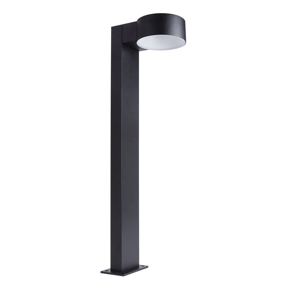 Baliza con Faro LED Exterior 8W IP65 700mm Negro - Halo