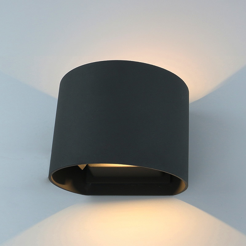 Biard Apliqué Orientable Mural LED Ascendente/Descendente IP54 para Exteriores - Negro