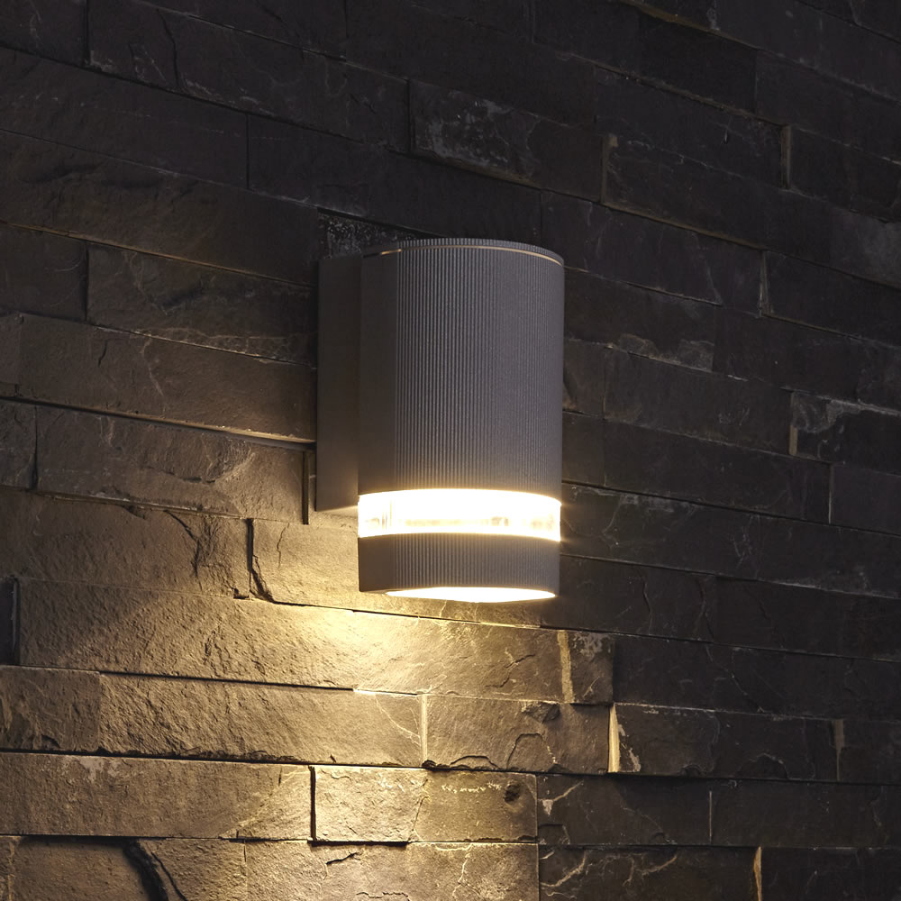 Biard Apliqué Oval para Pared Exterior de color Negro - Architect