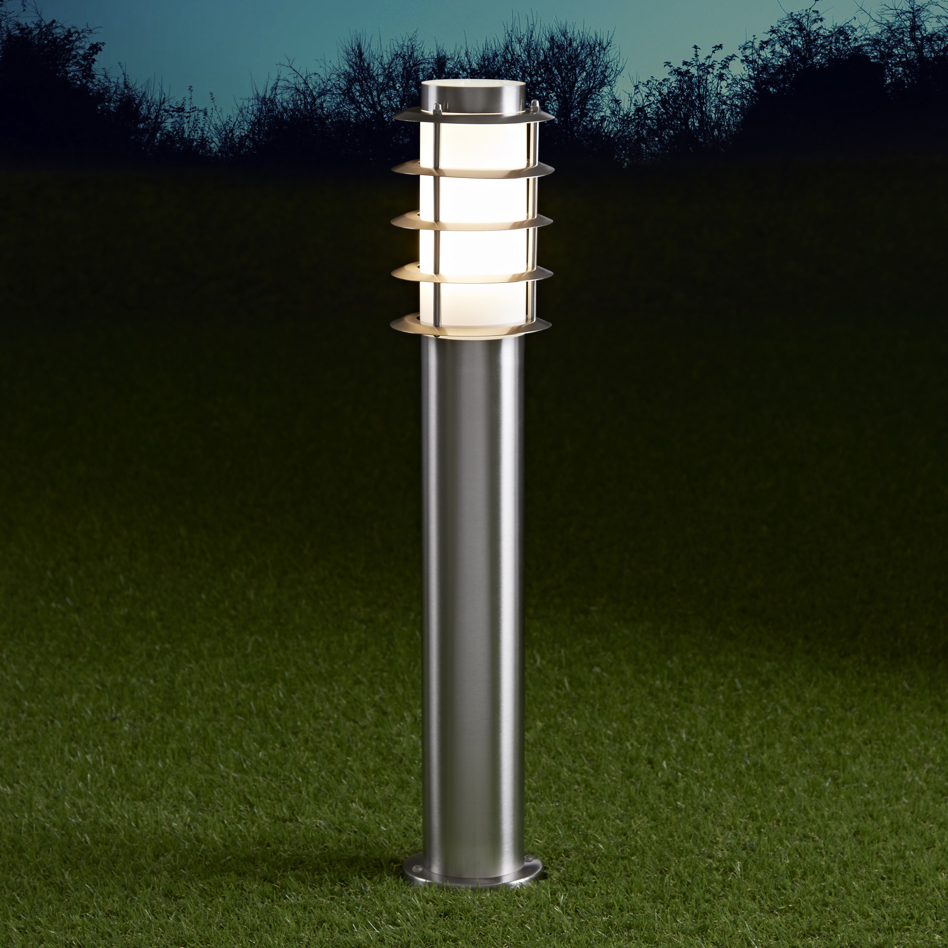 Biard Sobremuro LED de 600mm para Exteriores de Acero Inoxidable y Bombilla E27 - Belfort