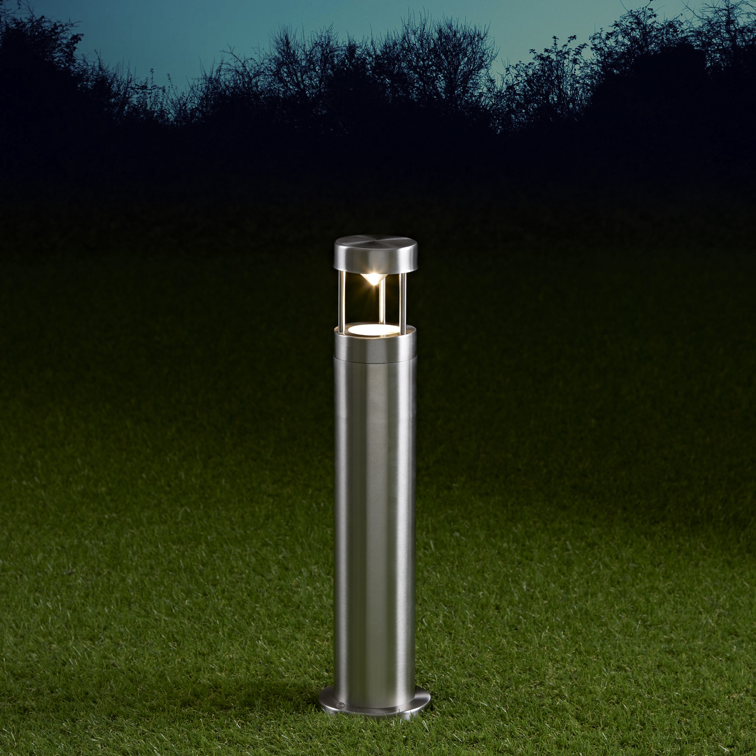 Biard Sobremuro LED de 450mm para Exteriores de Acero Inoxidable y Bombilla GU10 - Niort