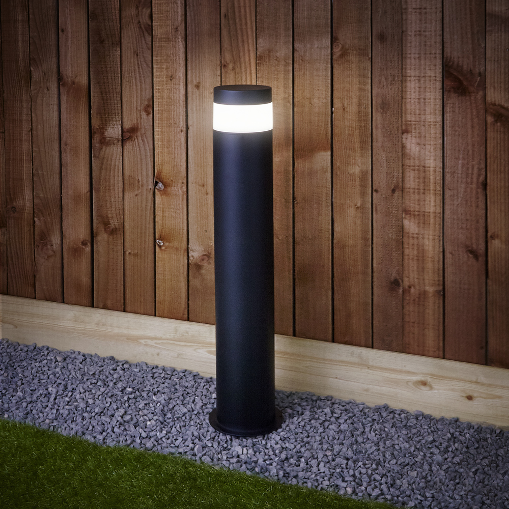 Baliza LED de Color Negro para Espacios Exteriores - Gols