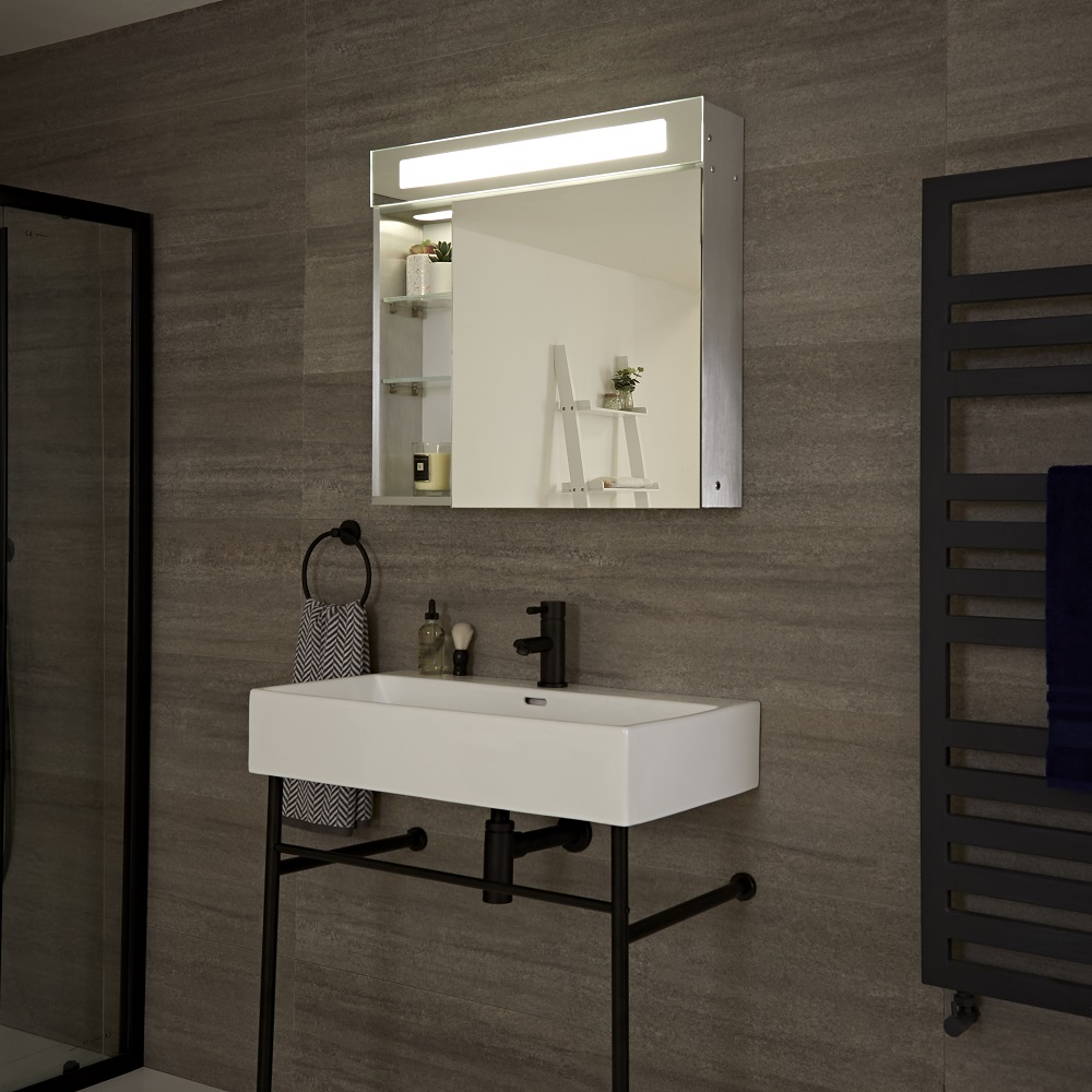 Mueble con LED y Espejo para Cuarto de Baño - Onega