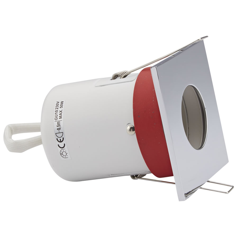 Biard Foco Downlight Inclinable Empotrable de Techo Clasifícación Ignífuga GU10 con Bisel Cuadrado Disponible en 3 Colores