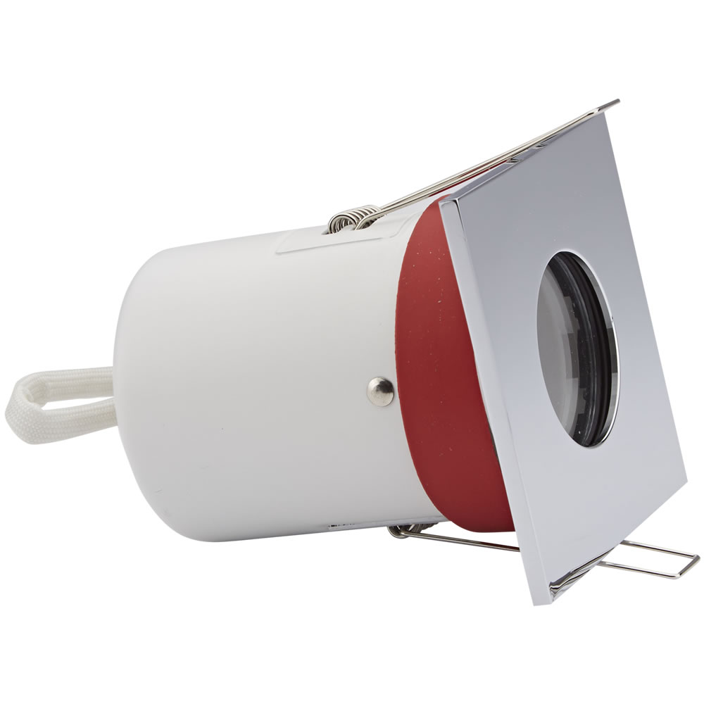Biard Foco Downlight Empotrable de Techo Clasifícación Ignífuga GU10 IP65 con Bisel Cuadrado Disponible en 3 Colores
