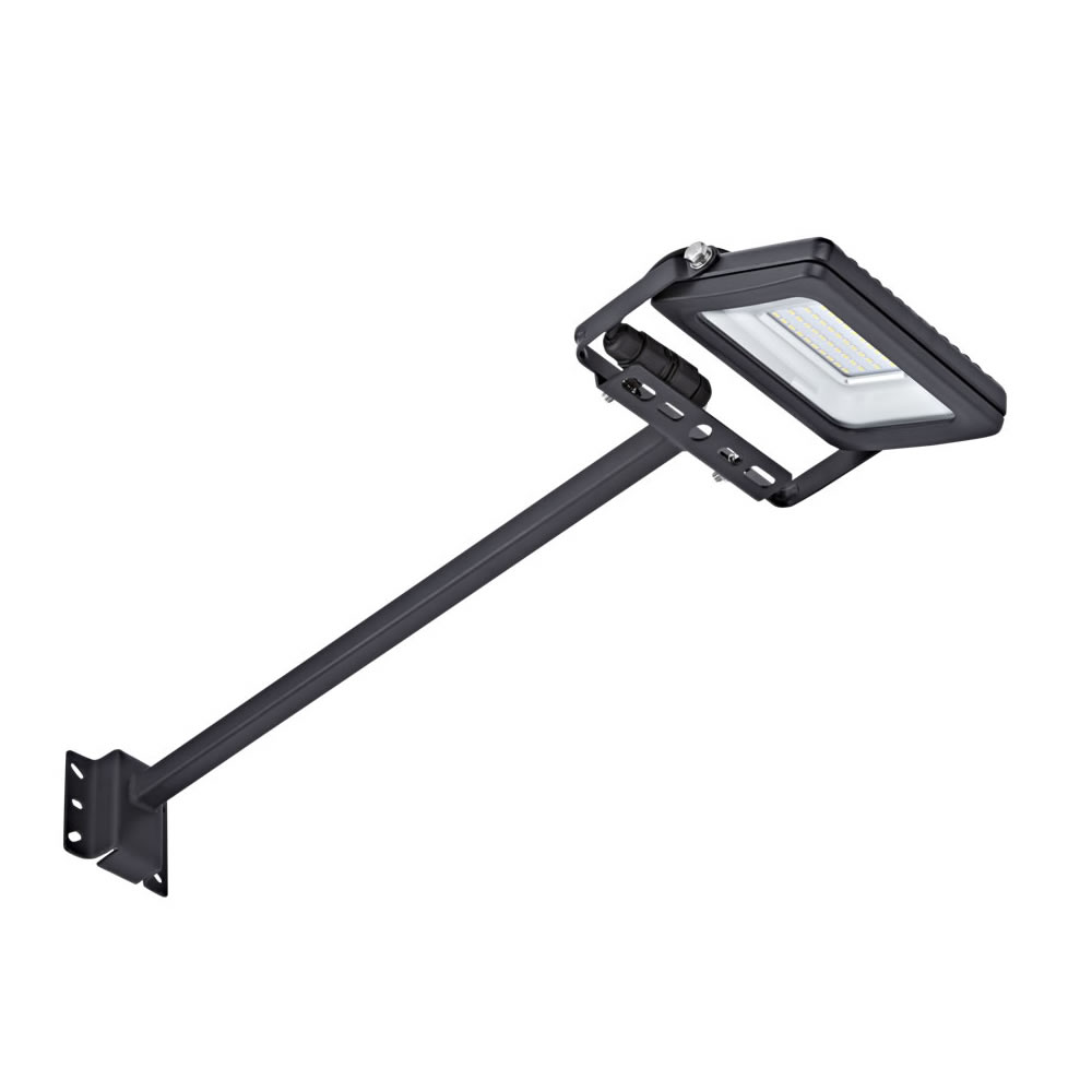 Kit Completo con Brazo Porta Foco Proyector LED de 0,5m y Foco LED de 20W IP65