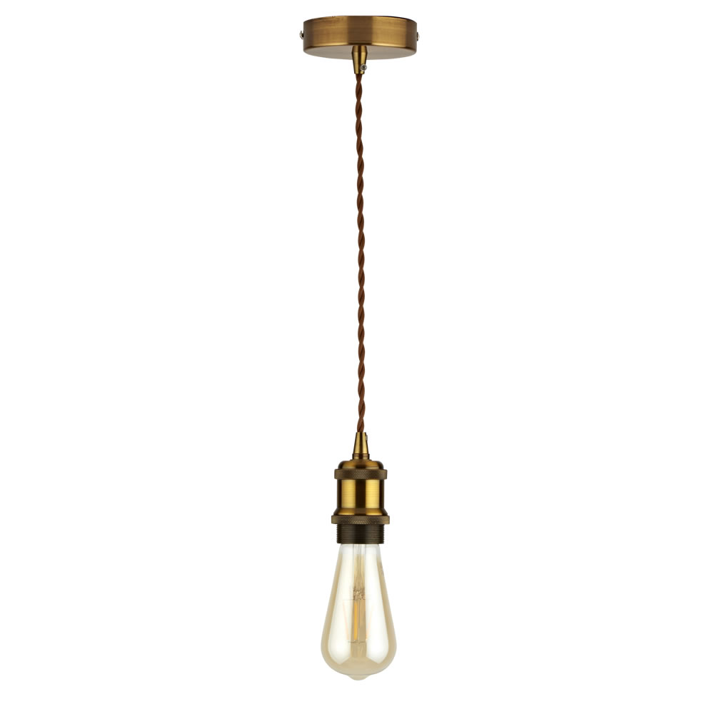 Biard Colgante Portabombilla Estilo Vintage de Aluminio Color Latón – Sredets