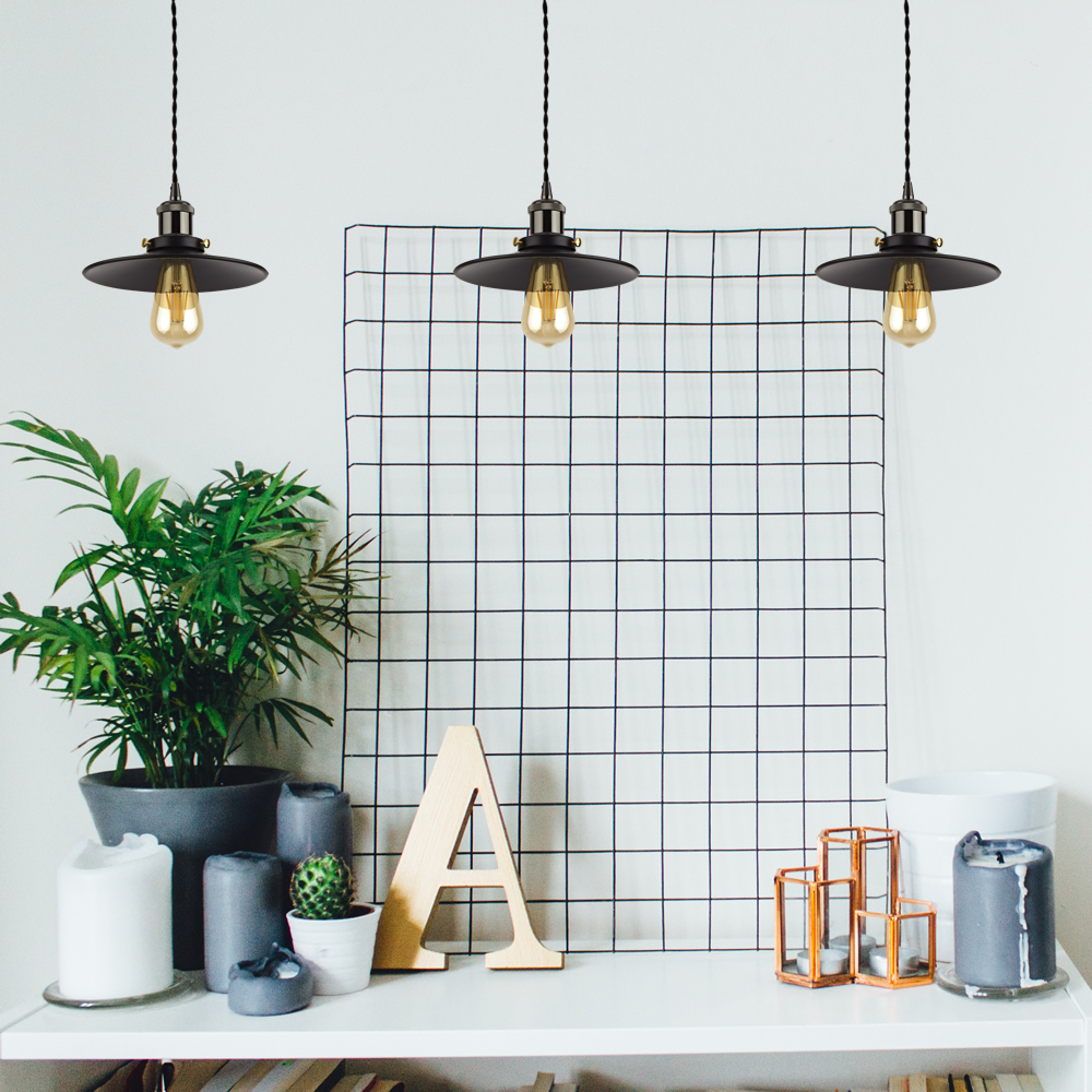 Biard Lámpara Suspendida Estilo Vintage de Acero Disponible con Diferentes Acabados- Noord