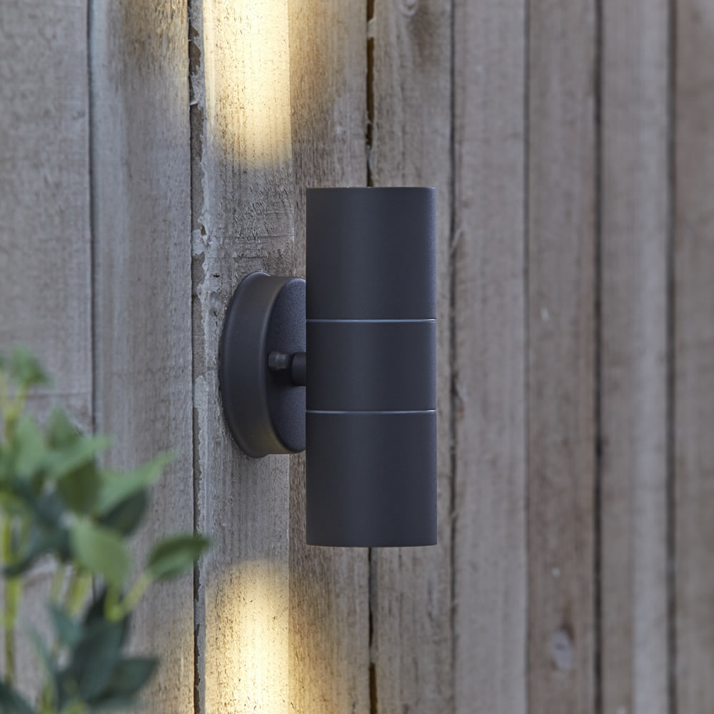 Biard Apliqué de Pared Exterior con Acabado de Color Negro y Luz con 3 Opciones - Le Mans