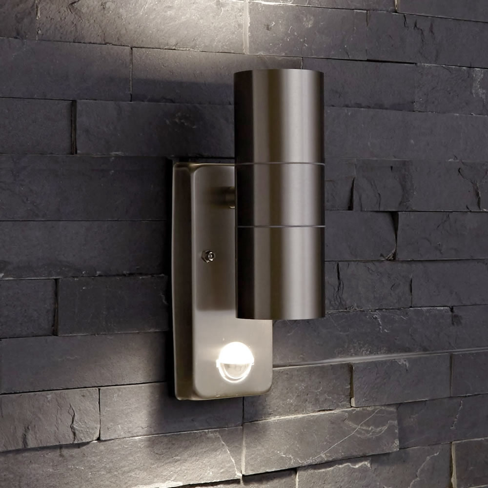 Biard Apliqué de Pared Exterior Bidireccional en Acero Inoxidable con Sensor - Le Mans