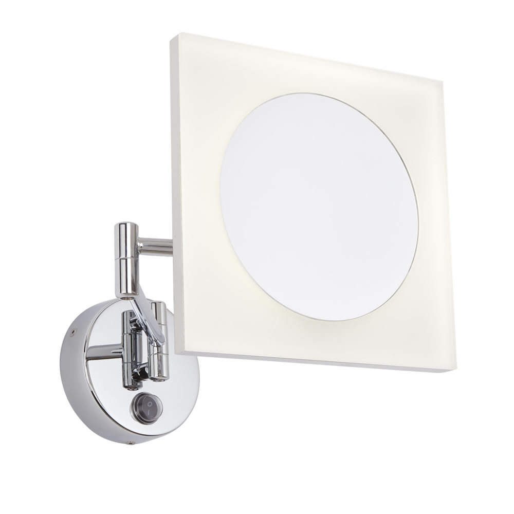 Biard Espejo Mural LED Cuadrado con Brazo para Cuarto de Baño - Ladoga