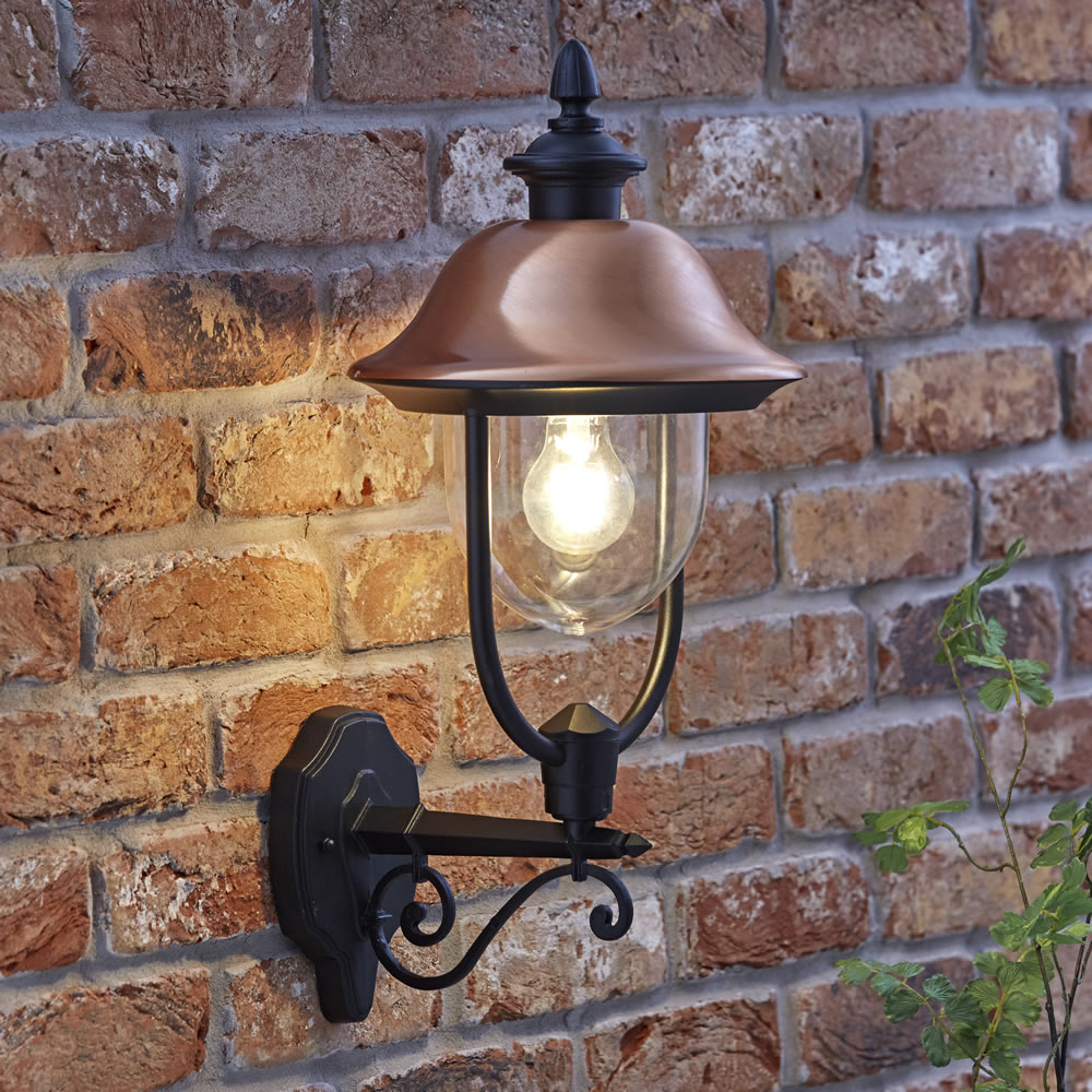 Biard Farol Apliqué Exterior Descendiente con Bombilla - Verona