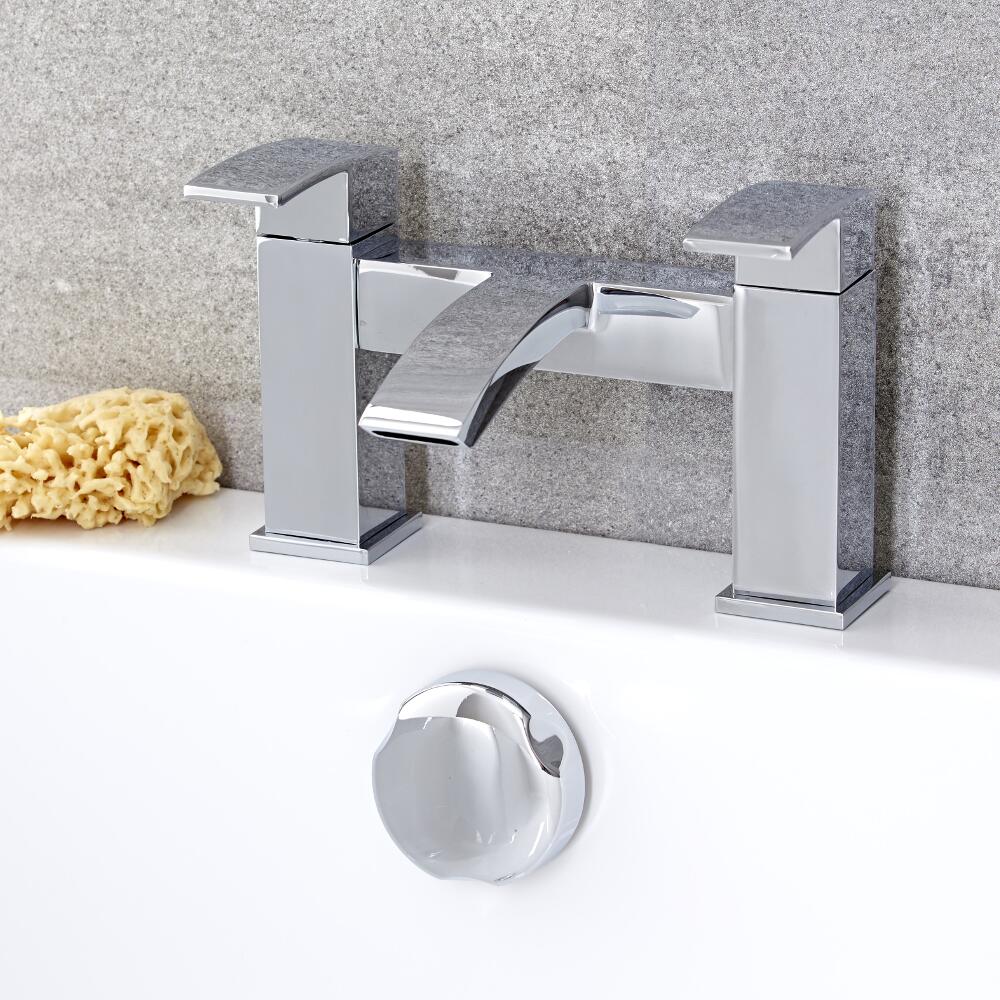 Llenador Mezclador Sobre Bañera en Latón Cromado - Wick