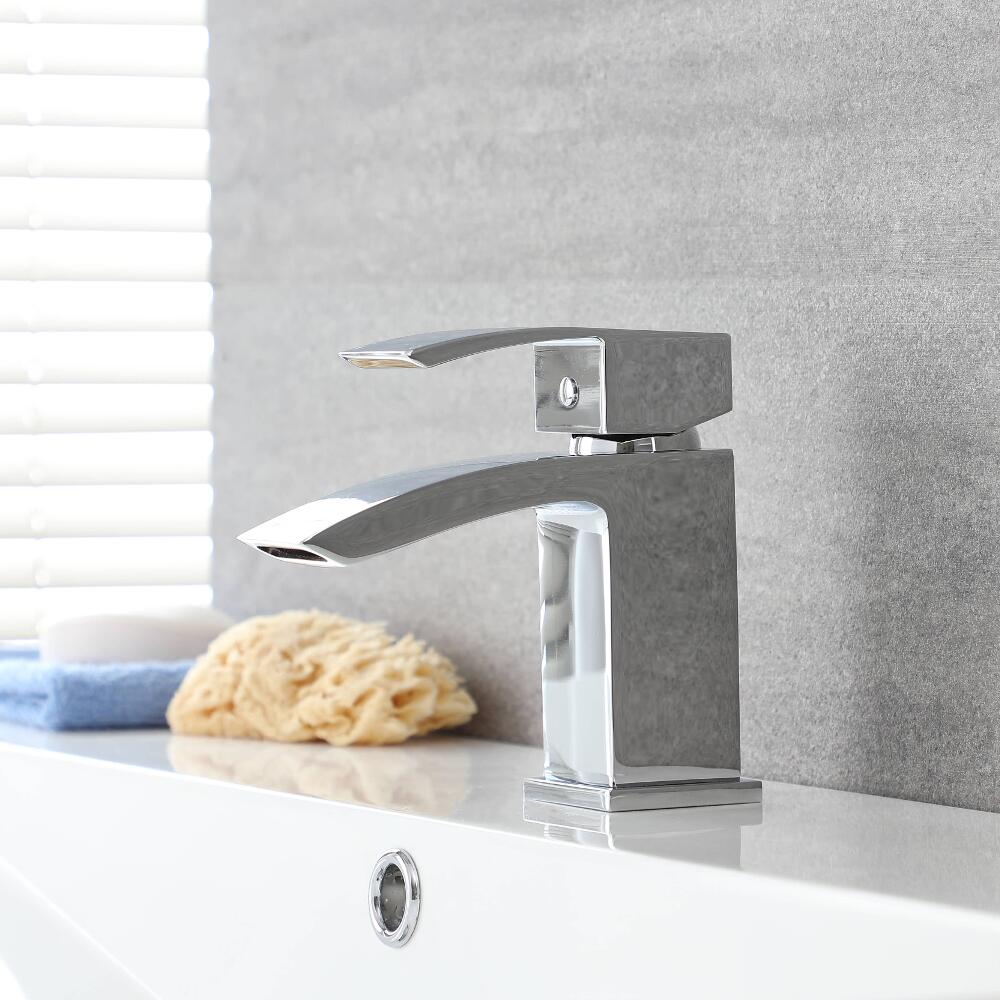 Mezclador de Lavabo Monoforo en Latón Cromado - Wick