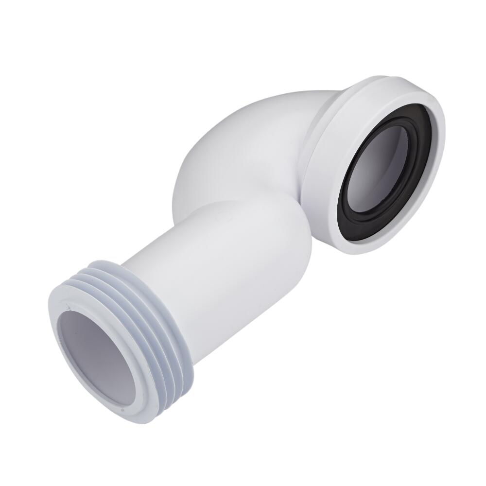 Codo de Evacuación para Inodoro Manguito para WC a Suelo Ø110mm Curva 90° Ahorra Espacio Propileno McAlpine
