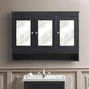 Milano Thornton - Traditional 1050mm Mirrored Cabinet - Choice of Finish and Handles